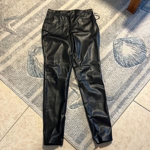 DKNY faux leather pants